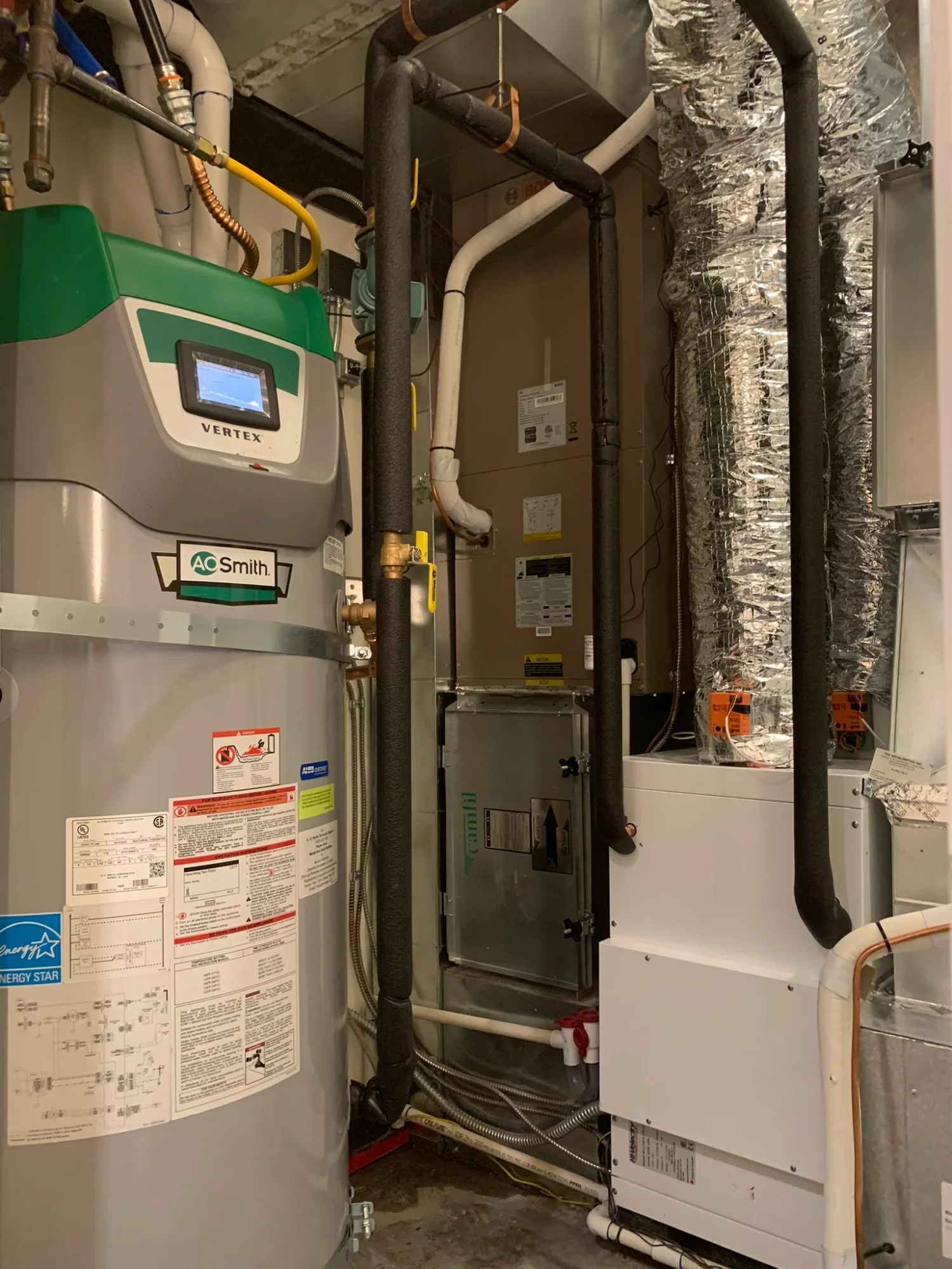 Residential furnace and mechanical equipment installed by The Metalsmiths
